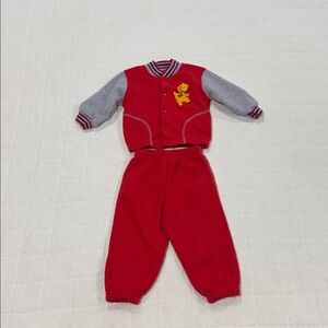 Vintage Pooh Fleece Set
